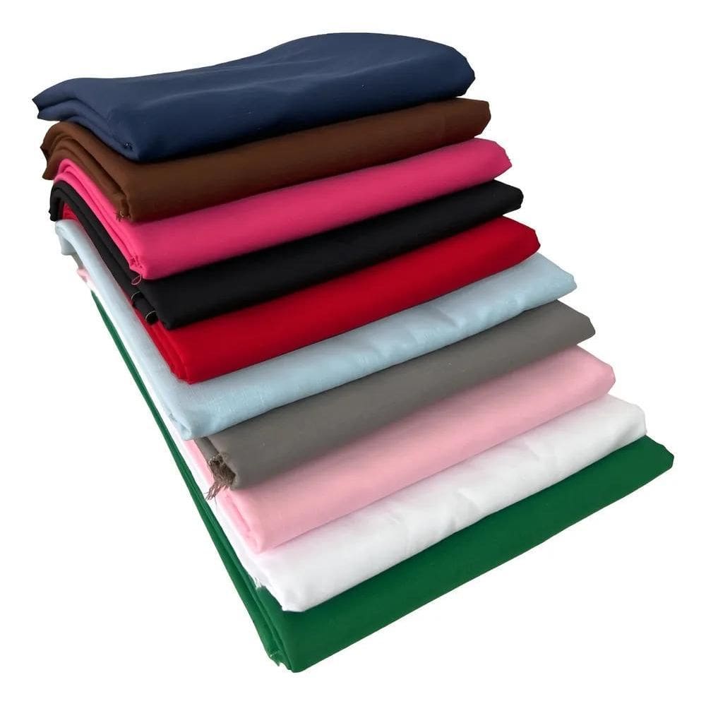 Tecido Tricoline Liso 100% Algodão Cinza Claro