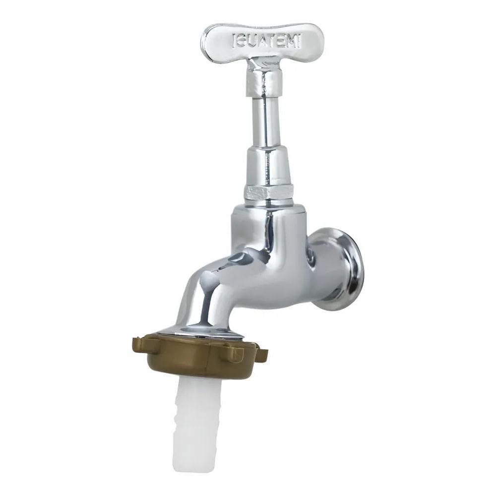 Torneira Cromada Jardim Curta 1/2 100% Metal