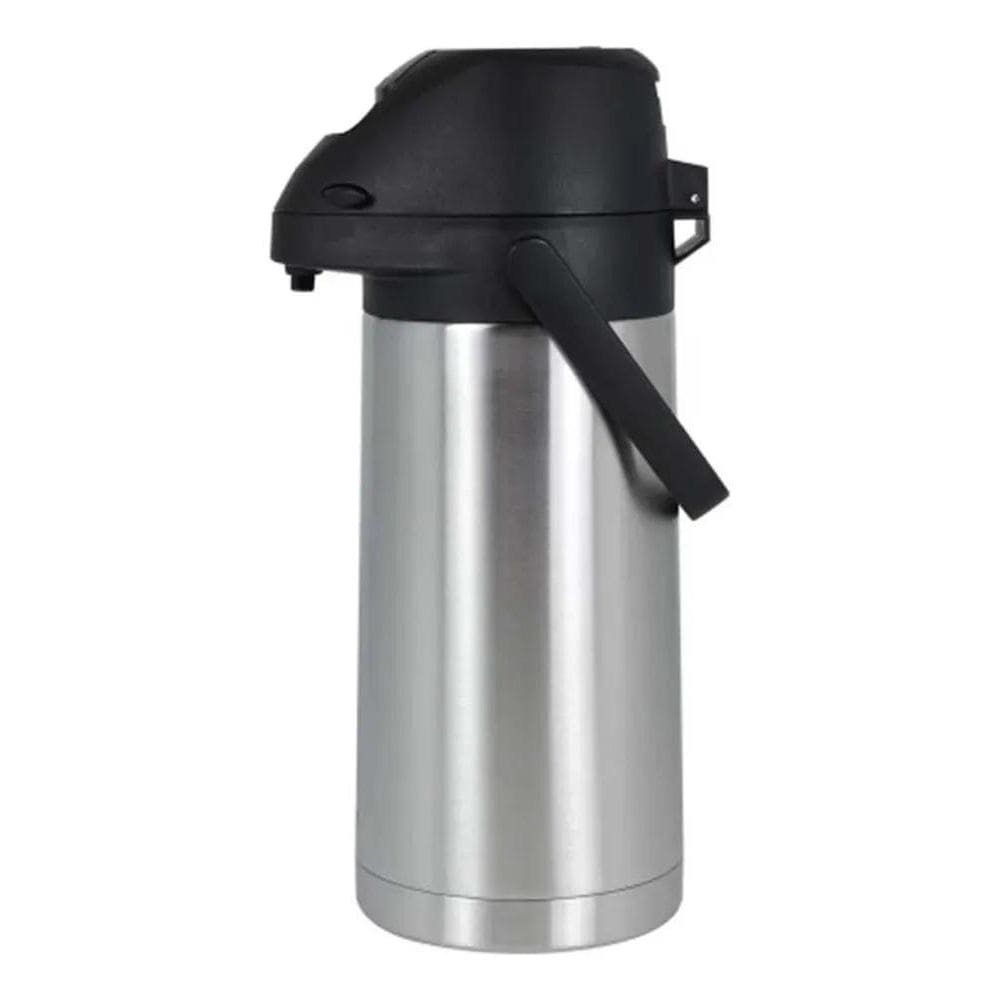 2X Garrafa Térmica Therm 1,9 Litros Inquebrável Inox Cor Pra