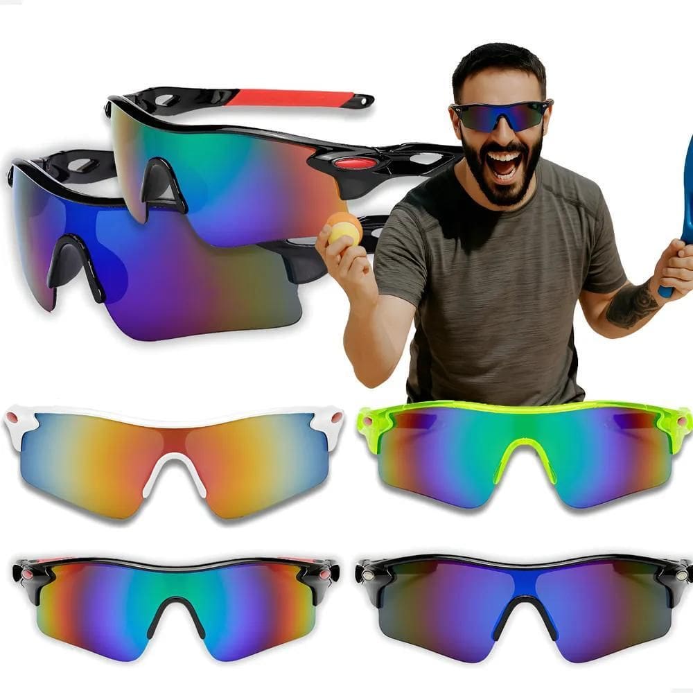 Oculos De Sol Esportivo Ciclismo Bike Corrida Preto Degrade