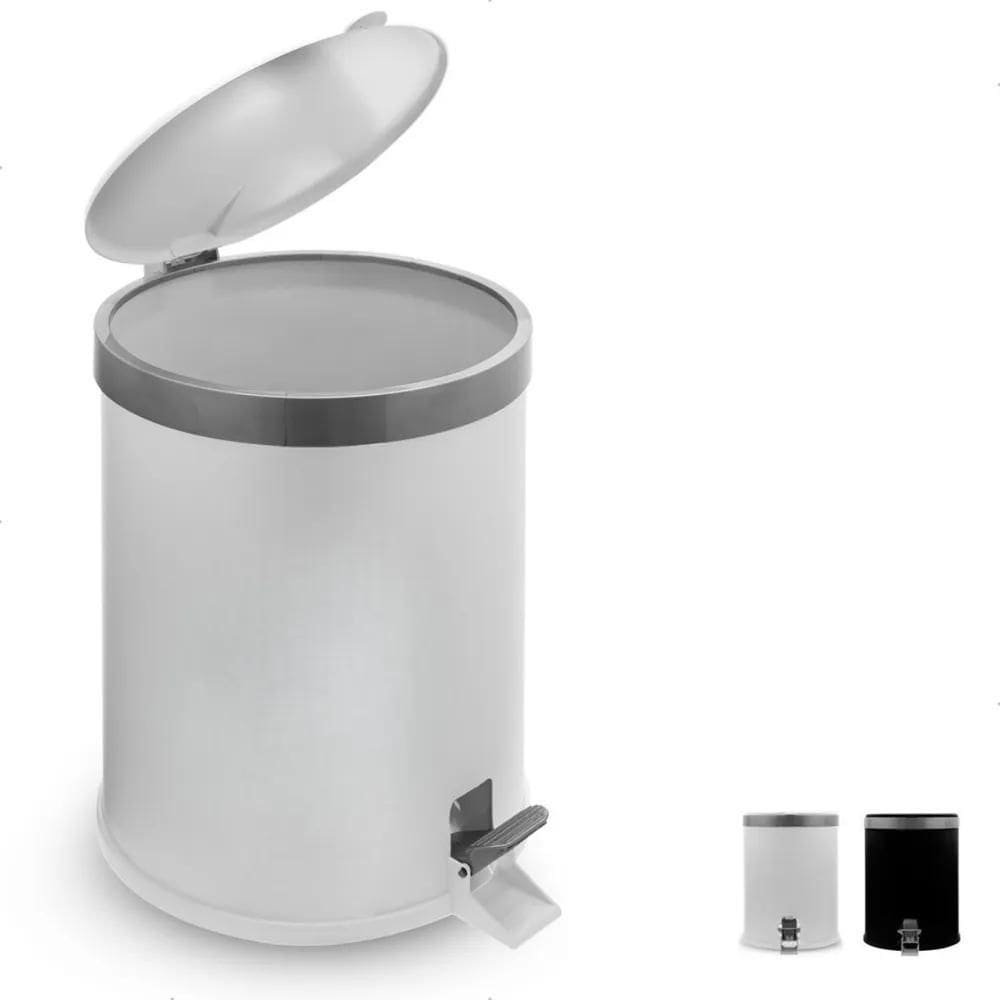 10X Lixeira Cesto De Lixo Pedal Pia Cozinha Banheiro 5 Litr