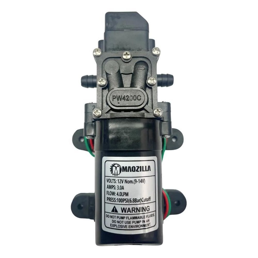 Bomba Água Elétrica 12V 4L/Min 6,8Bar 100Psi Agrícola
