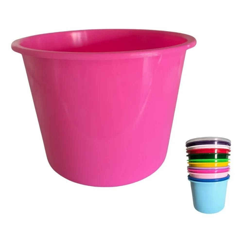 Kit 10 Balde De Pipoca 1,5L Baldinho Lembrancinh Rosa Pink