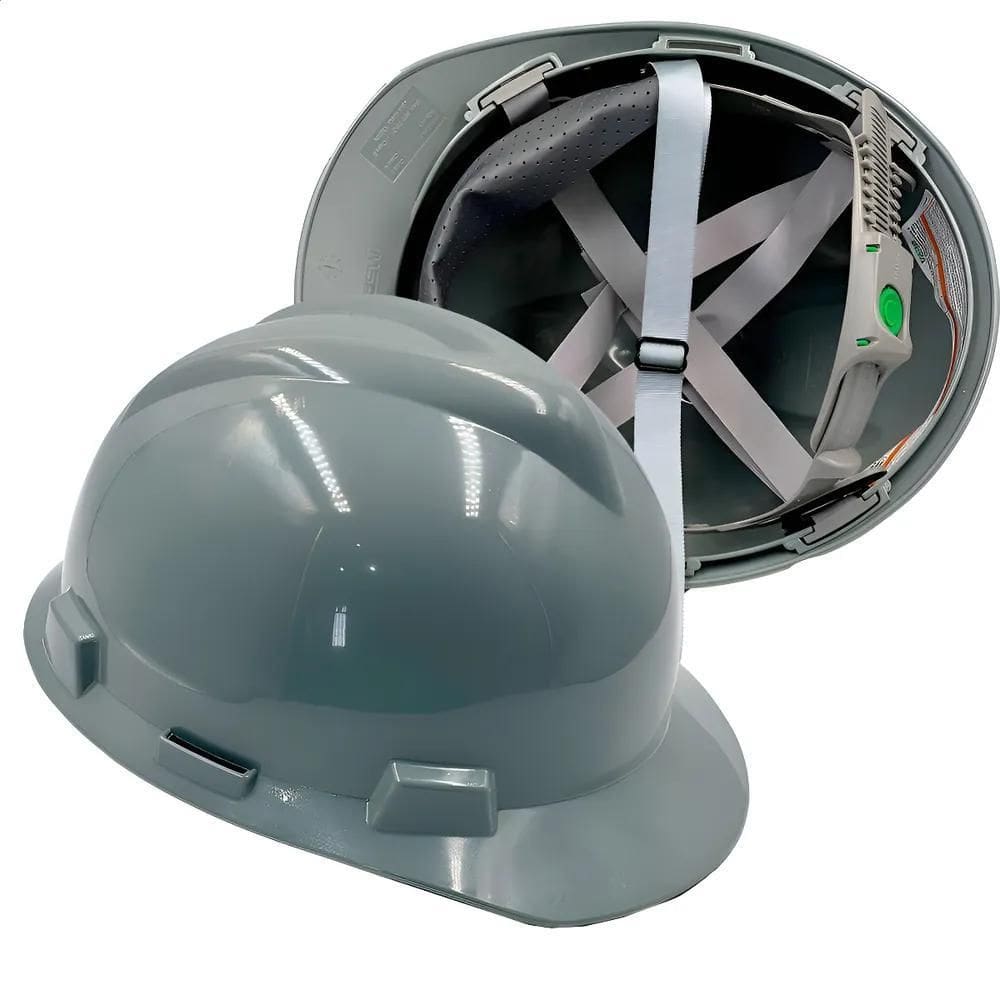 Capacete Msa V-Gard Carneira Push Key C/Jugular Obra Altura