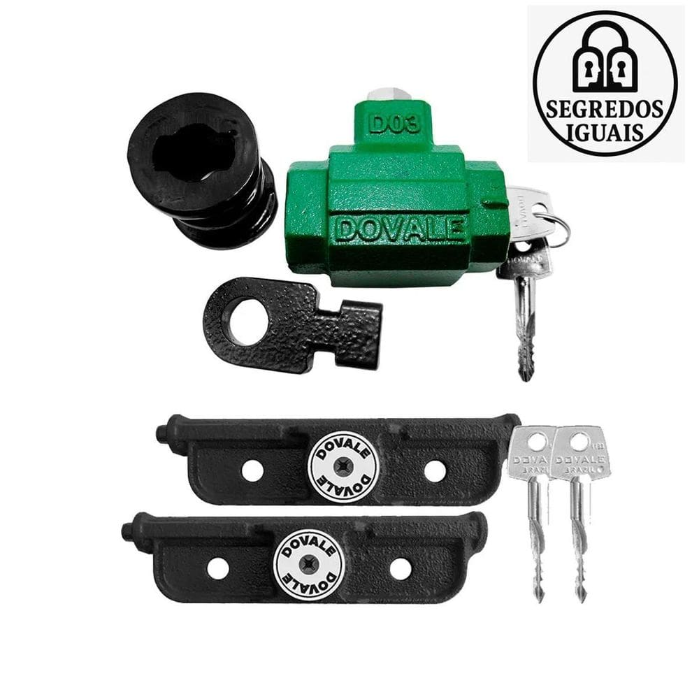 Fechadura E Cadeado De Solo Porta Enrolar Segredos Iguais