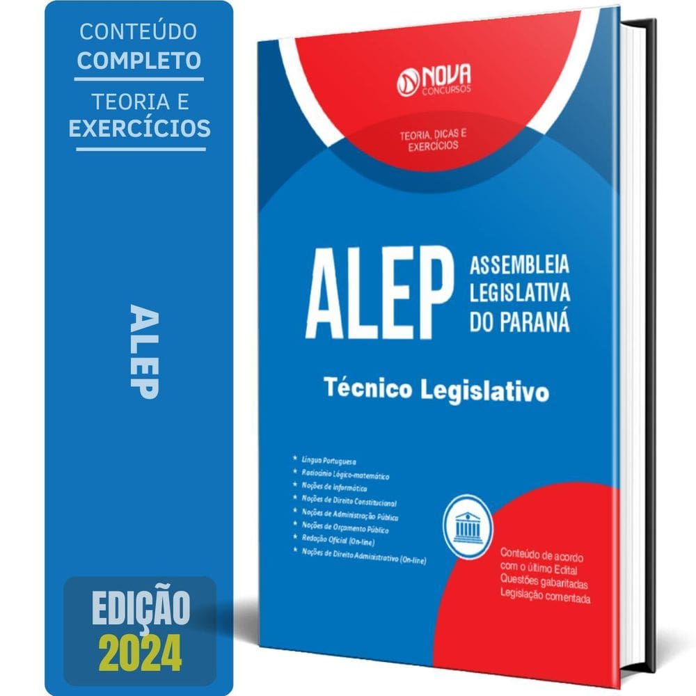 Apostila Alep 2024 - Técnico Legislativo