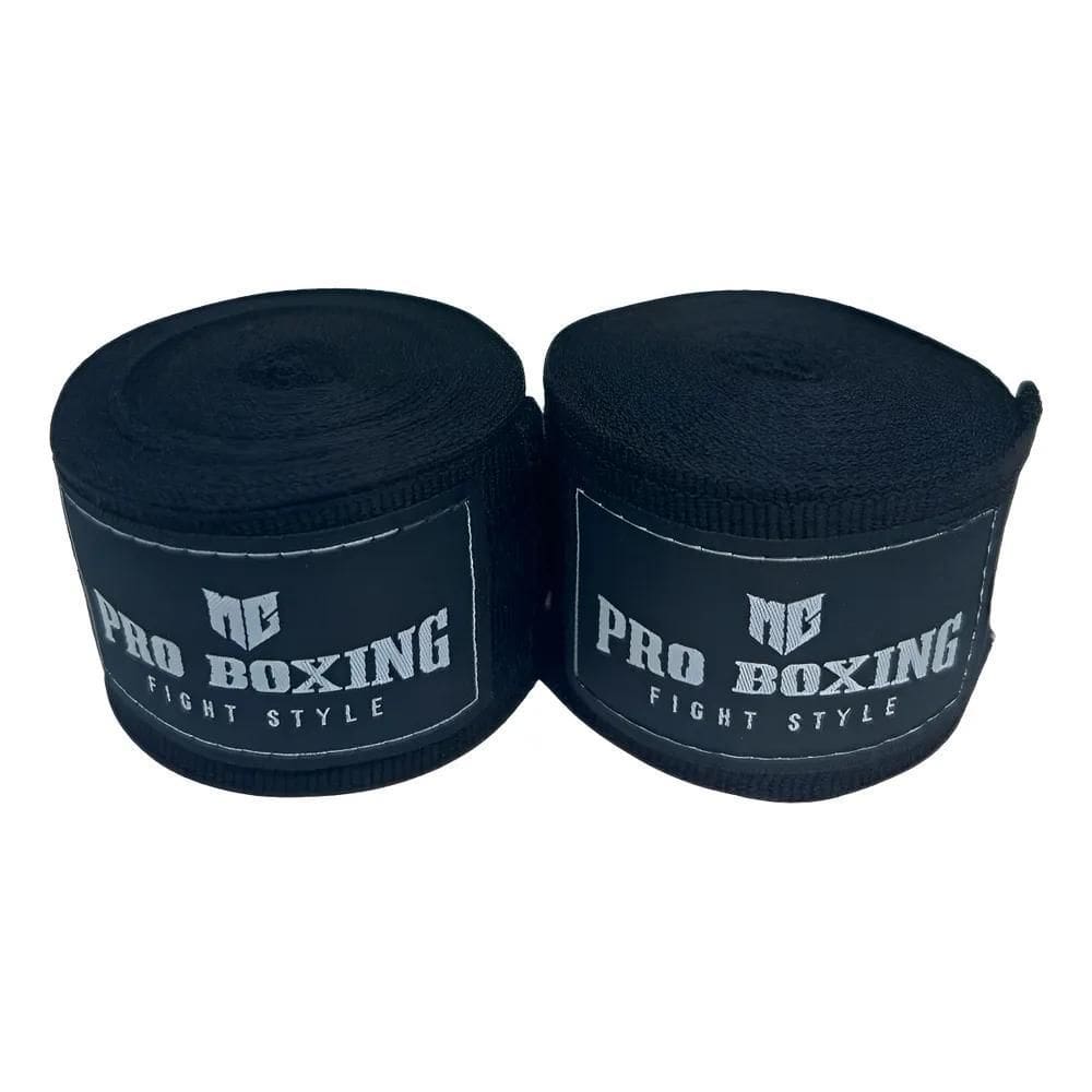 Bandagem Atadura Para Punho Muay Thai Mma Kickboxing 5 Preto