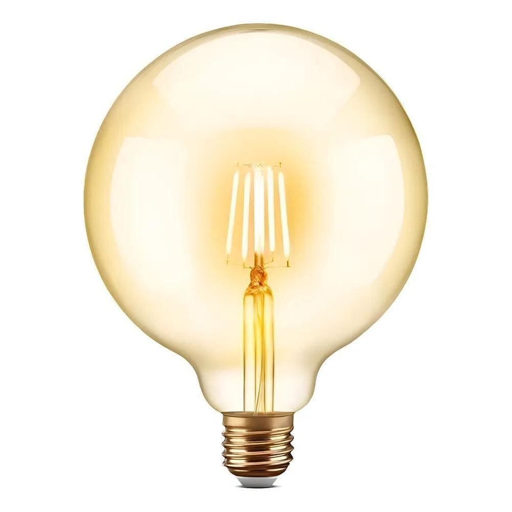 Kit 3 Lâmpada Filamento Galaxy Led G95 Retrô Vintage Âmbar L