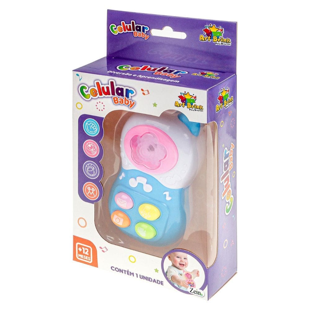 Celular Baby Art Brink Cores 1 Unidade