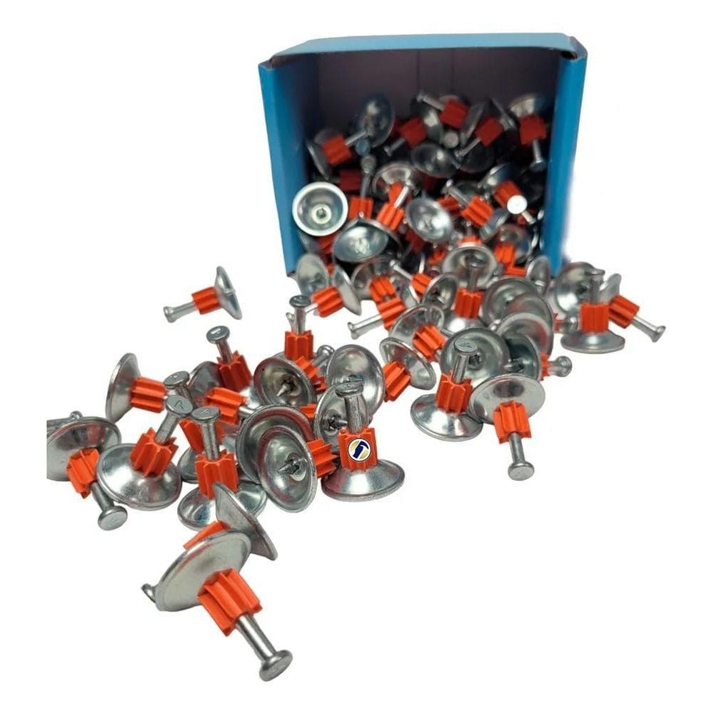 Pino Liso Ação Indireta 1/4X28 C/Arruela Conica 23Mm