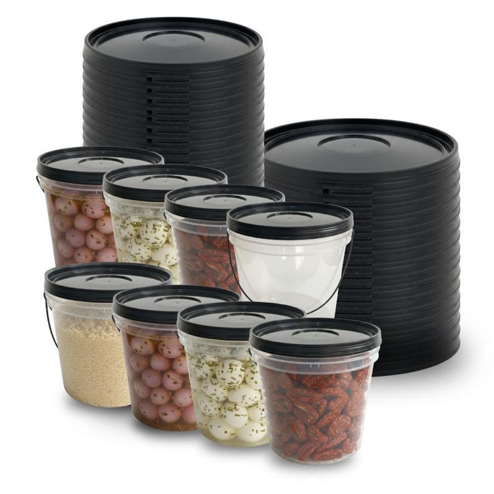 Balde 3.2L Transparente Organizar Fios - 7 Pçs