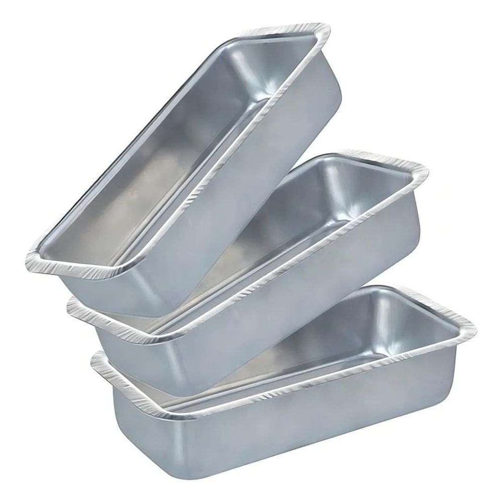 2X Kit Conjunto De Formas Para Fazer Pão 3 Peças