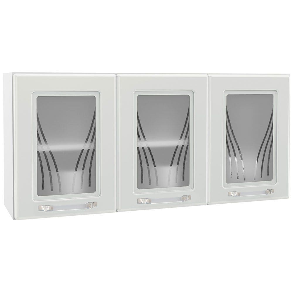 Armario Triplo 3 Portas Telasul Star com Vidro