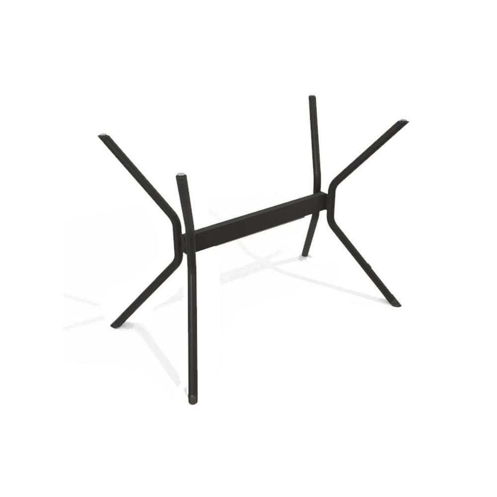 Base De Mesa P- Cozinha Loire M031 Aço S- Tampo Preto - Kappesberg