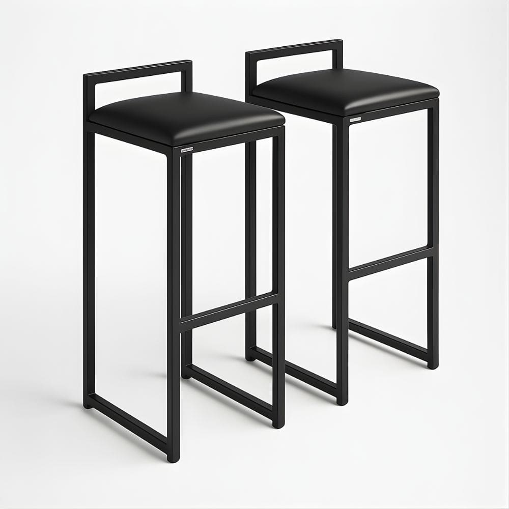 Kit 2 Banqueta Cozinha Balcão Alta Corino Bistro Bar Moderno