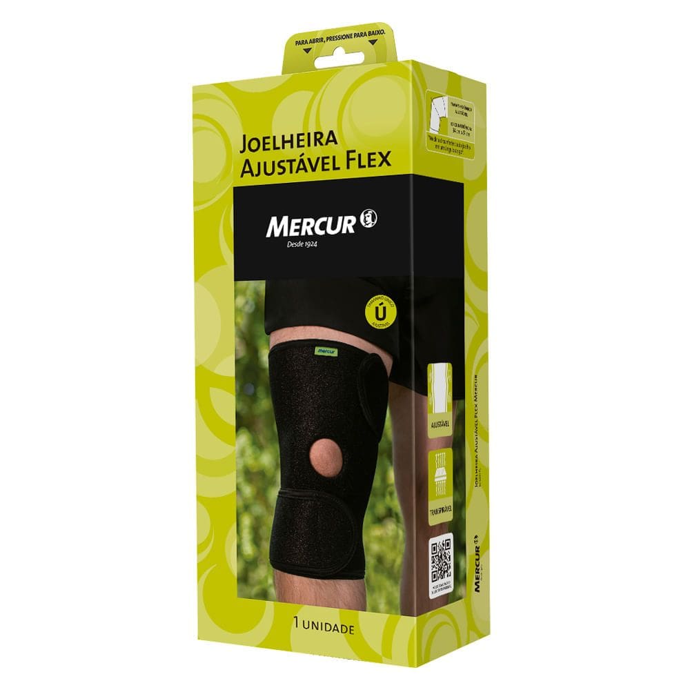 Joelheira Ajustável Mercur Flex Tamanho Único 1 Unidade