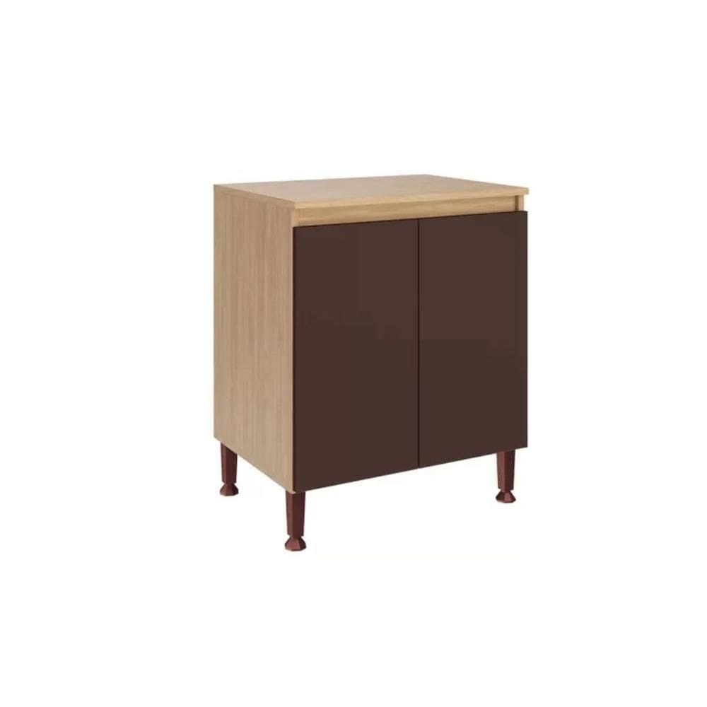 Balcão De Cozinha C- Tampo Rebeca C- 2 Portas 80cm -avelã - Movelbento