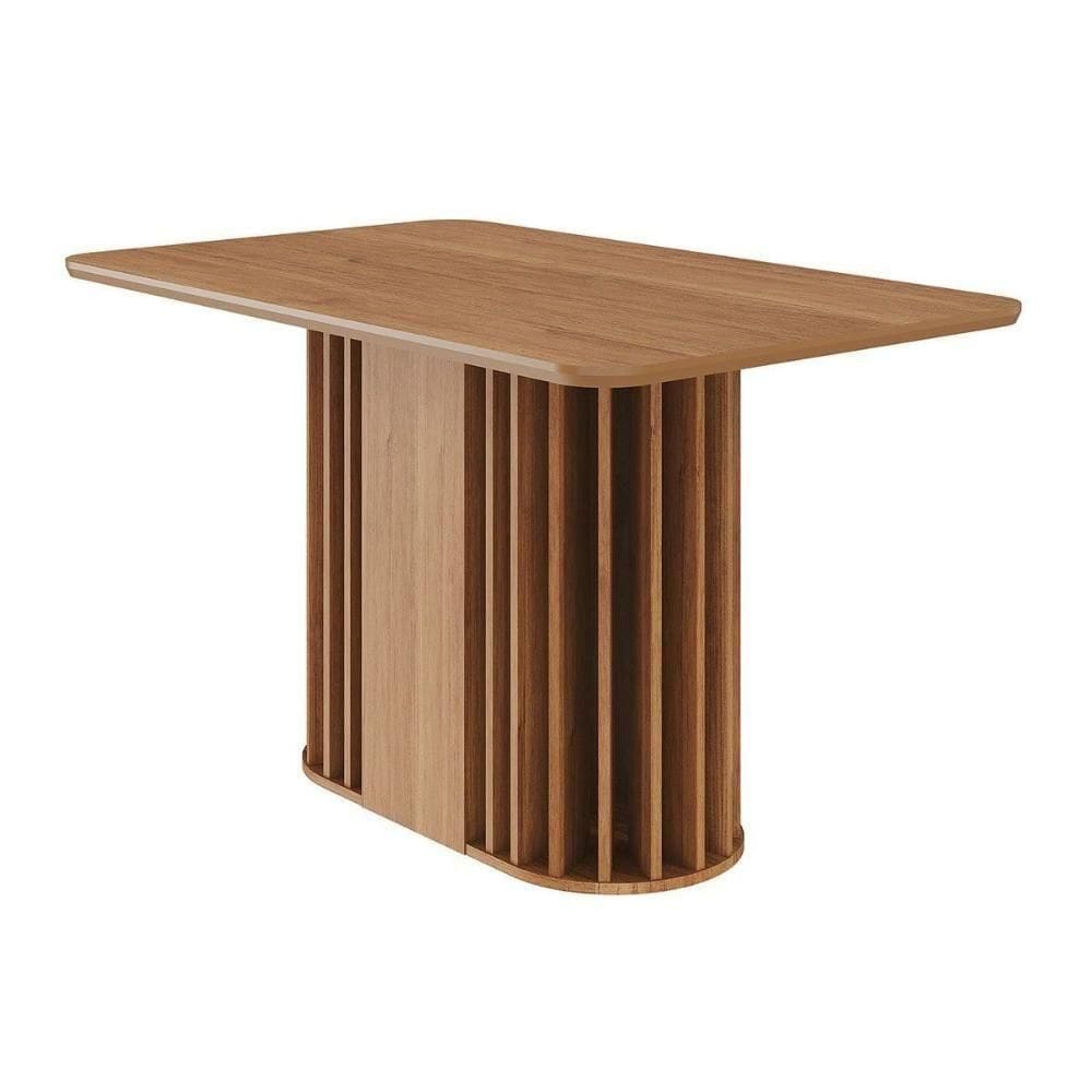Mesa Multiuso Cozinha Julieta C- Tampo Madeirado 130x80cm Cinamomo - Cimol