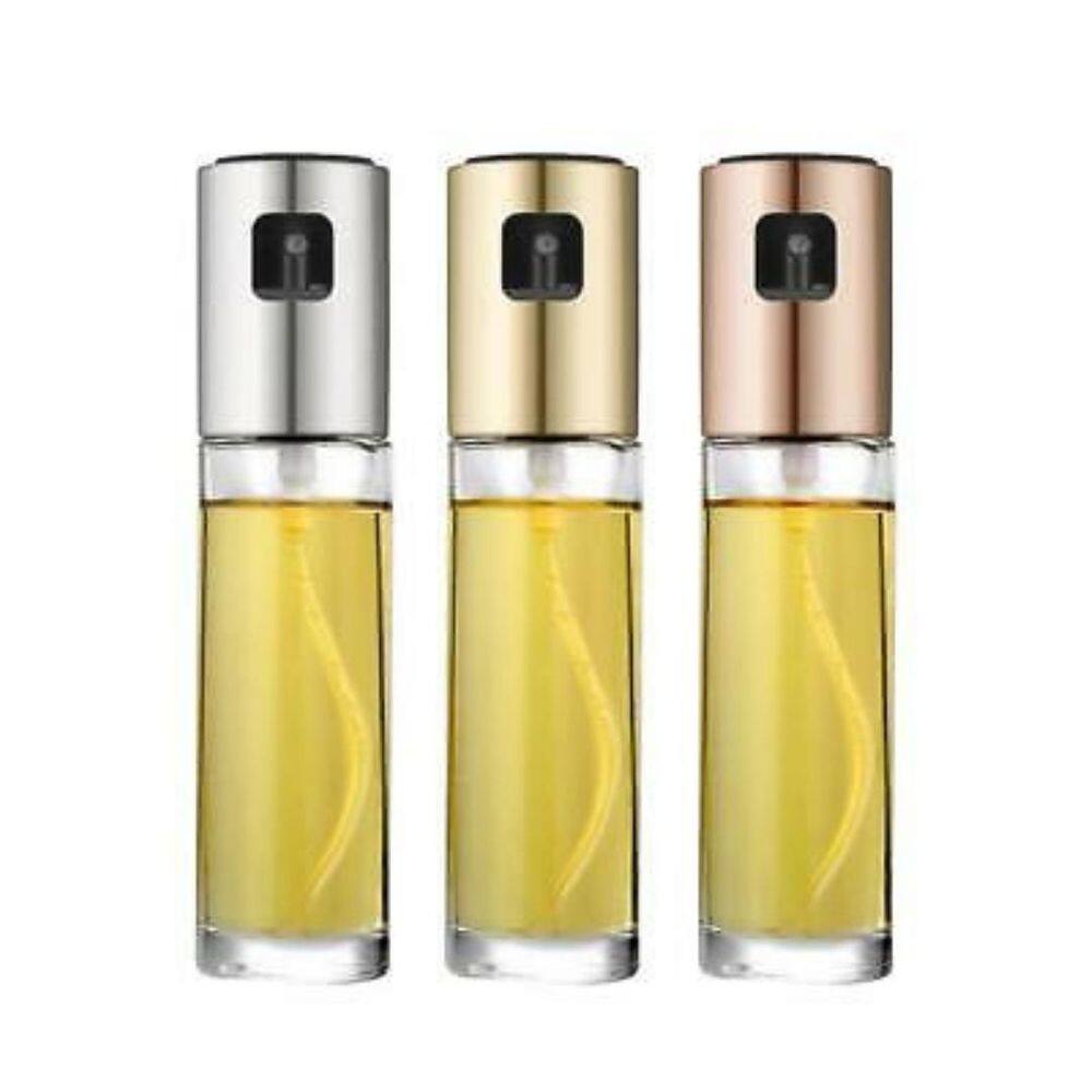 Pulverizador Spray Azeite Vidro Inox 100Ml Cozinha Bbq