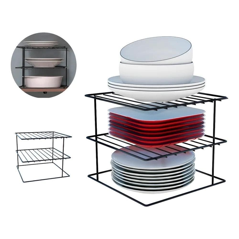 Porta Pratos Armário Cozinha Prateleira Aramada Reforçado Co