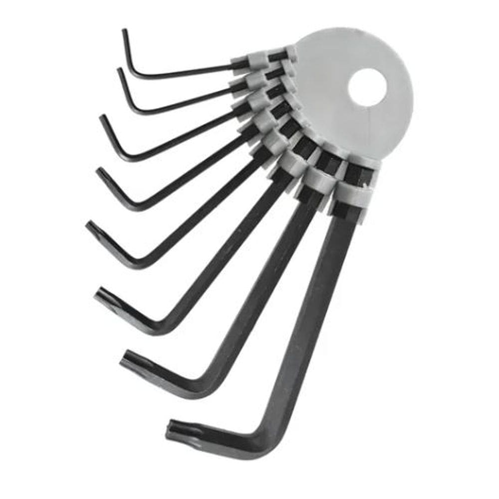 Chaves Torx e Allen Kit completo 8 peças tipo L em aço preto