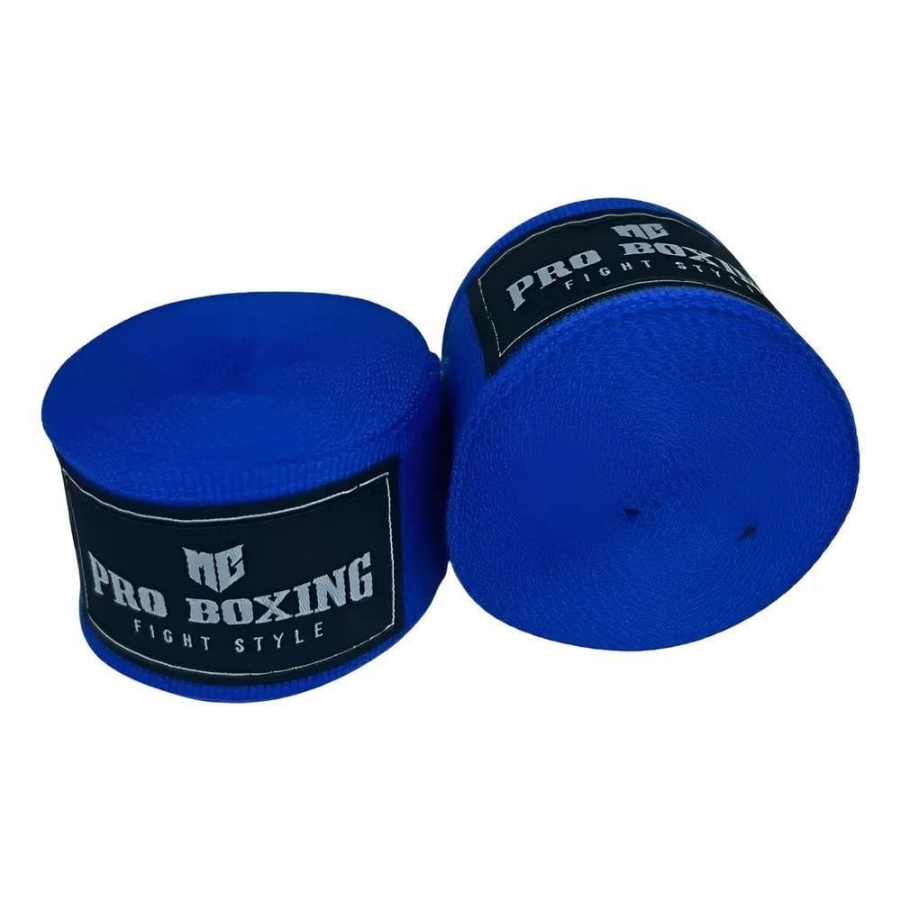 Bandagem Atadura Para Punho Muay Thai Mma Kickboxing 5 Azul