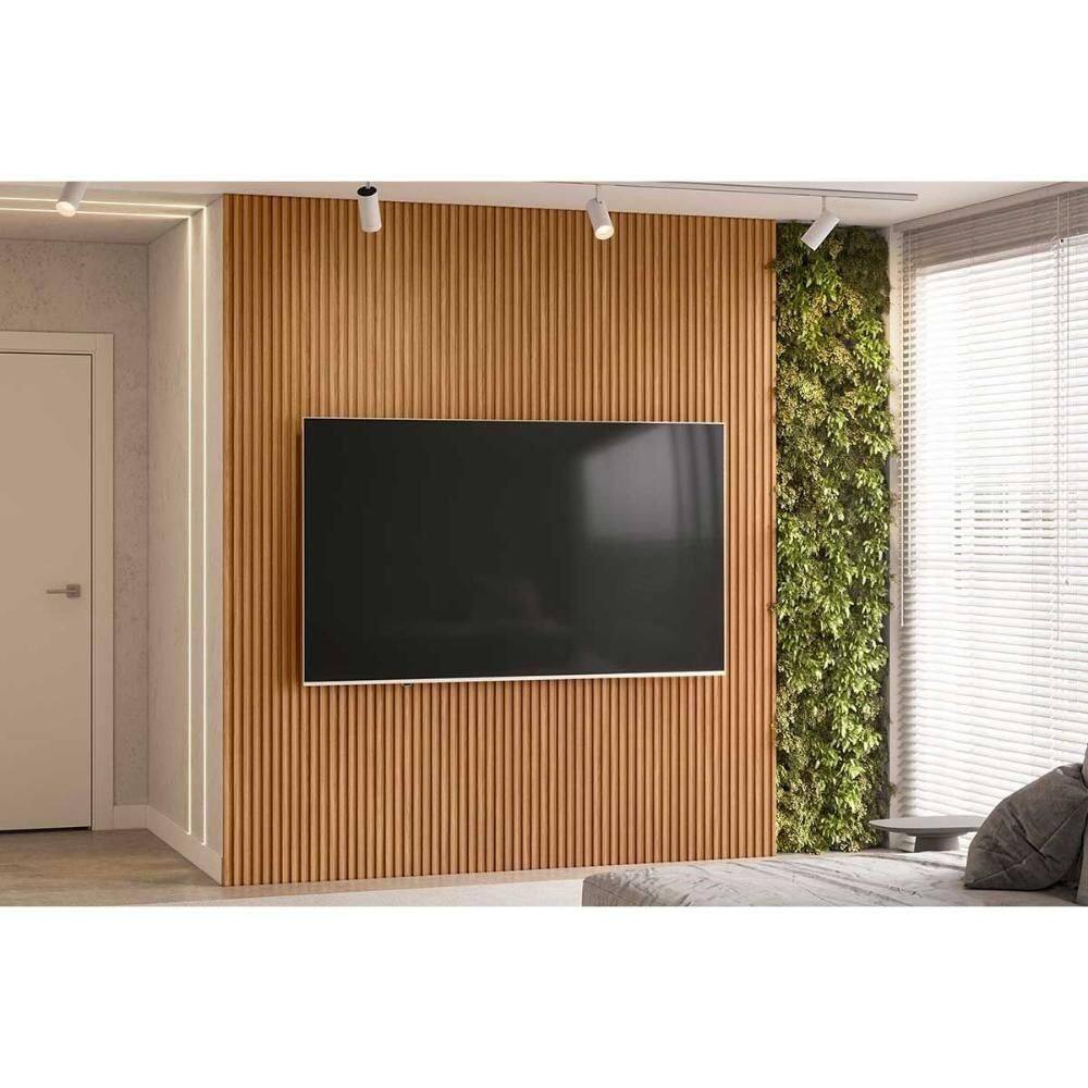 Módulo Ripado 220cm P- Painel De Sala Nature Fosco - Linea