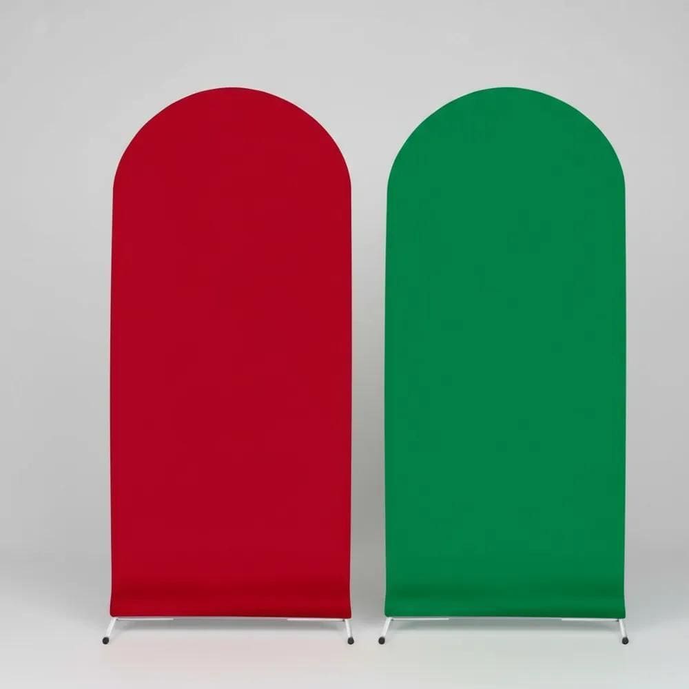 Capa Para Arco Romano Dupla Face Ideal Vermelho - Verde