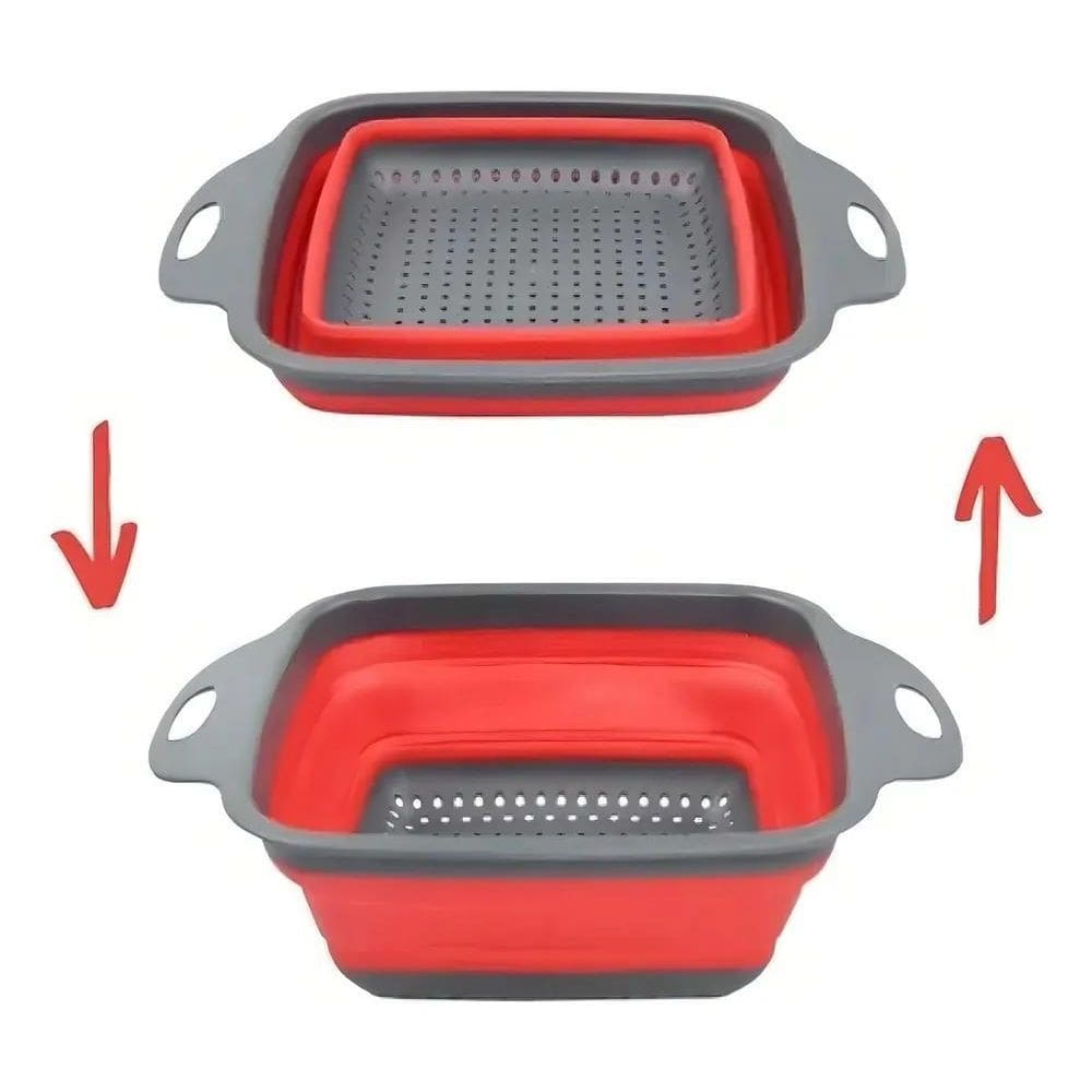 Escorredor De Alimentos Legumes Macarrão Retrátil Silicone