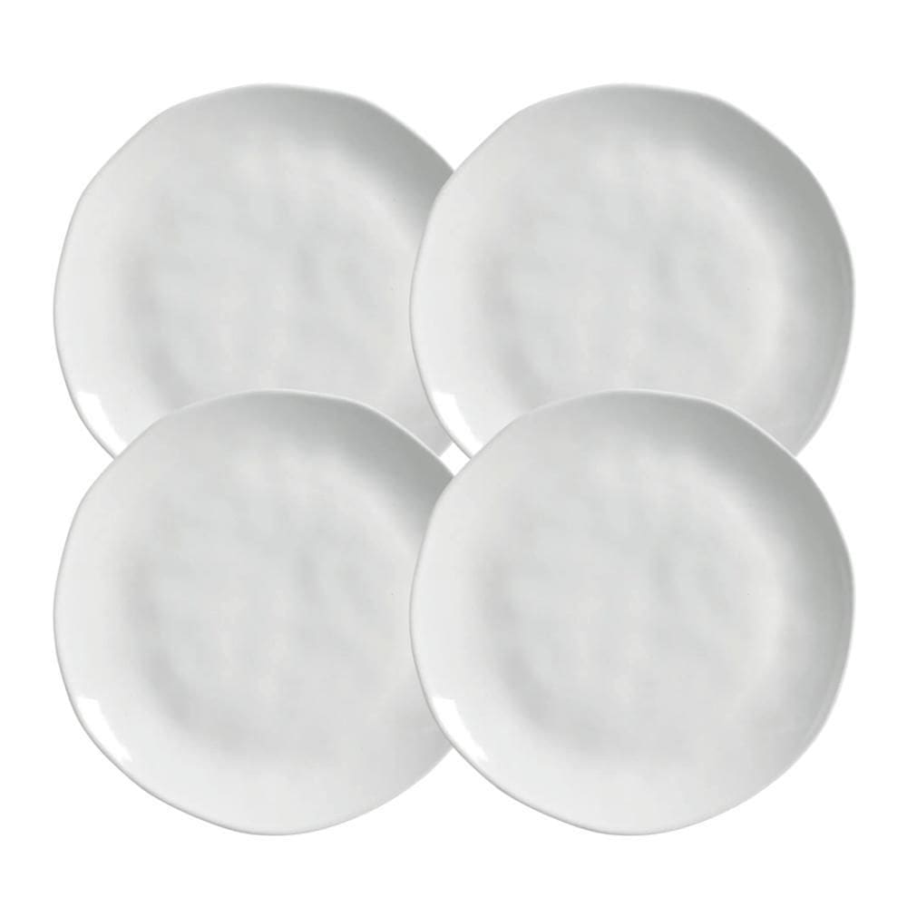 Jogo De Pratos Fundo 21Cm 600Ml Kit 4 Peças New White Branco