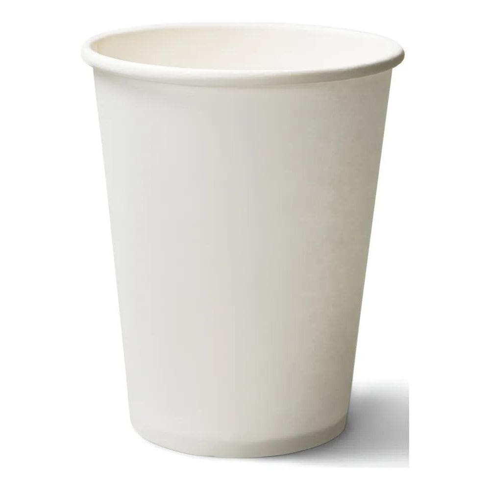 Copo Papel 180 Ml Biodegradável Descartável Ec Branco   Liso