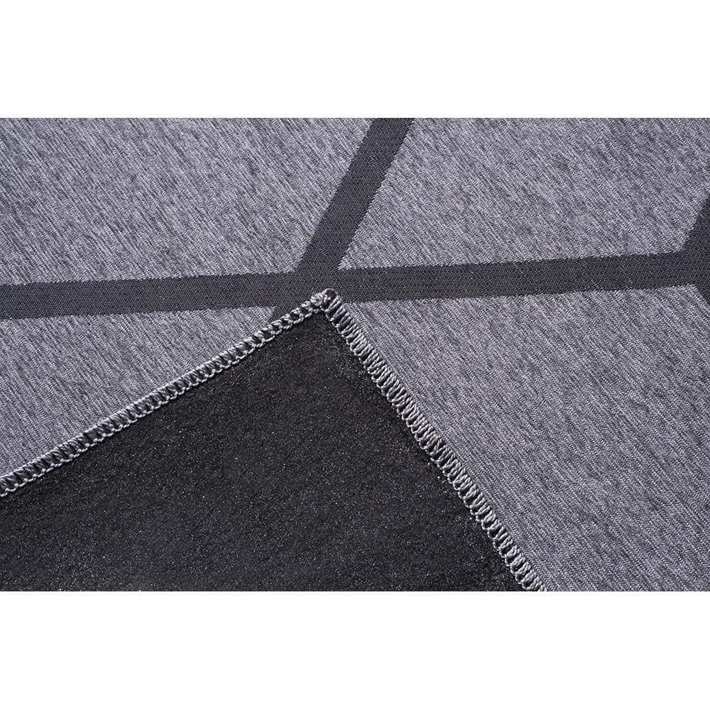 Tapete Para Sala Funcional Hexagonal 52 Grafite 1,00x1,50m