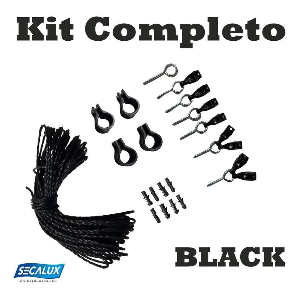 2X Jogo Completo Com Corda Repositoras Varal De Teto Secalux