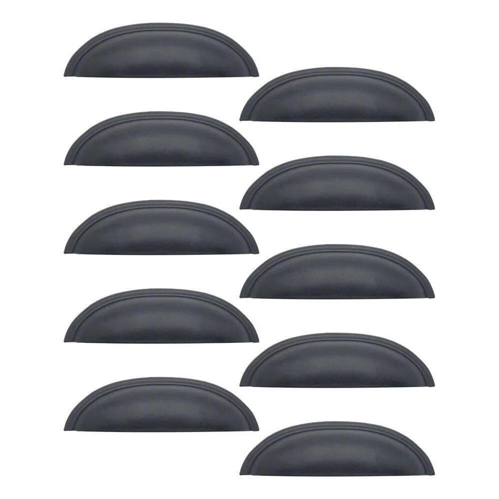 Puxador Concha Puxador Armario Gaveta Colonial Preto Fosco