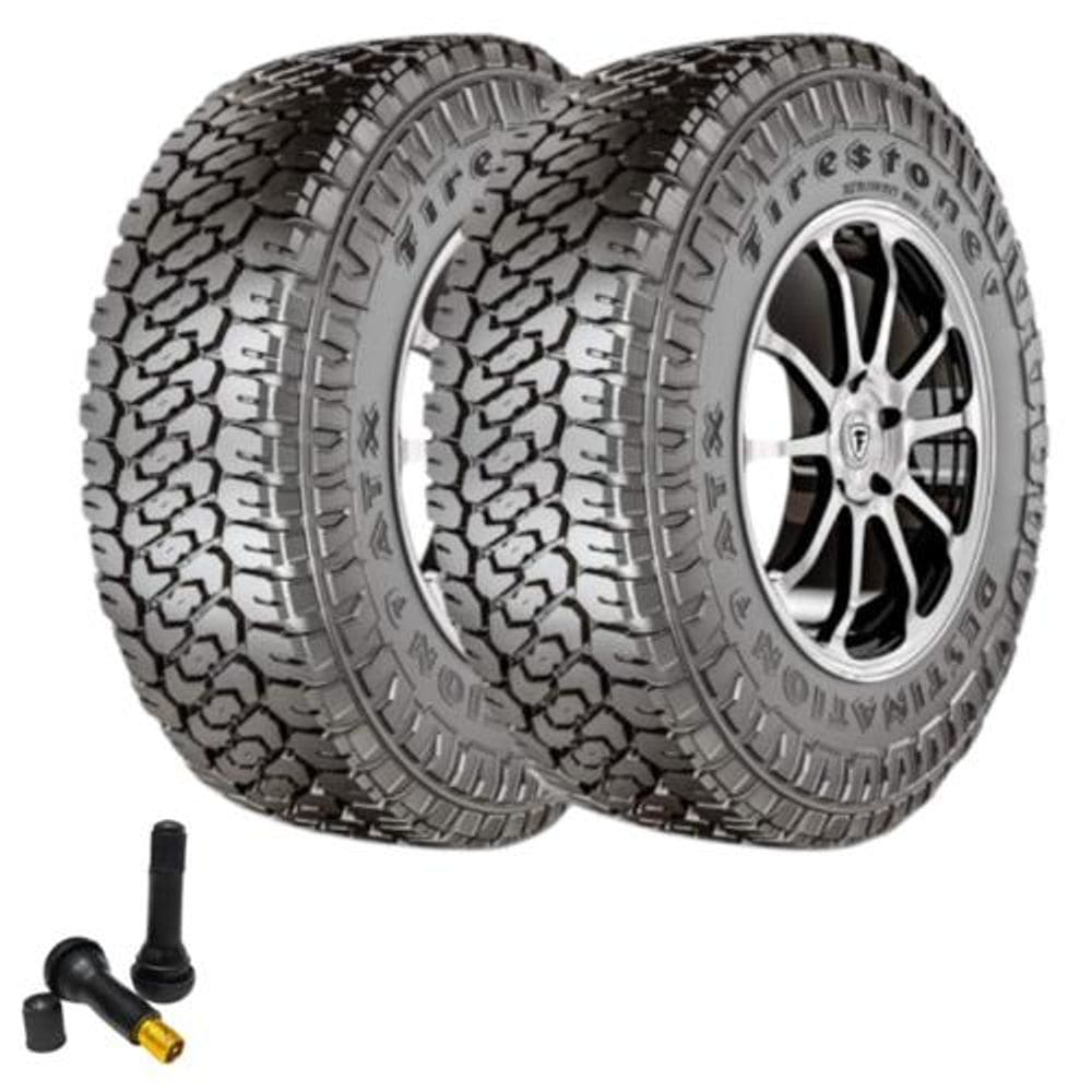 Combo 2 Pneus 255/75R15 Destination ATX Firestone + Bico