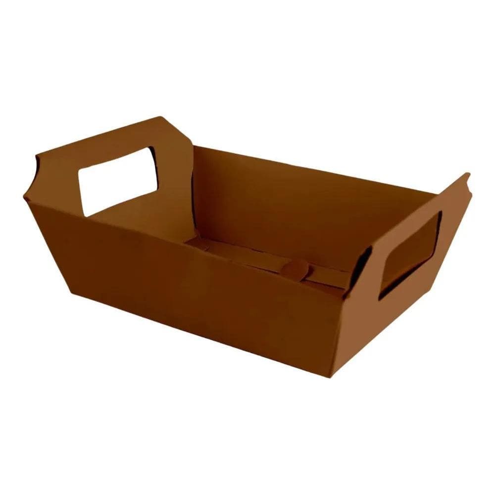 Cesta De Papel - Cartão Cores C/10 Unidades - 18X1 Marrom