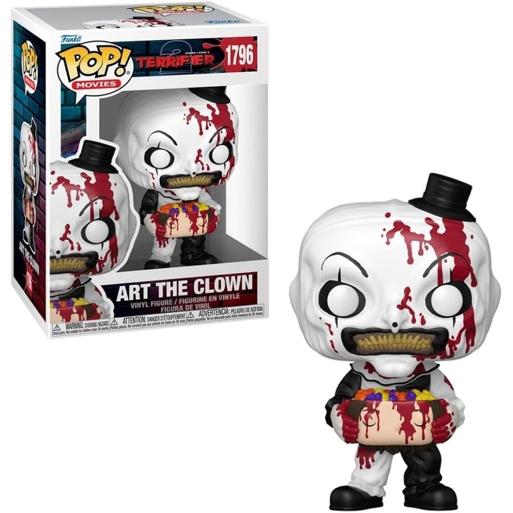 Funko Pop Movies Terrifier 1796 Art o Palhaço Cabeça de Doces Art The Clown