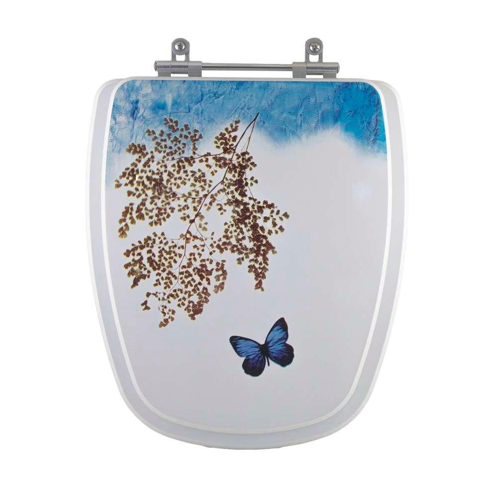 Tampa de Vaso Decorado Borboleta Monte Carlo para bacia Deca