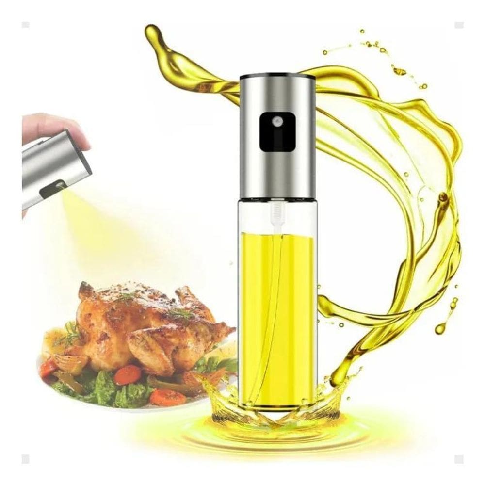 2X Spray Borrifador De Azeite Porta Vinagre Oleo 100Ml Vidro