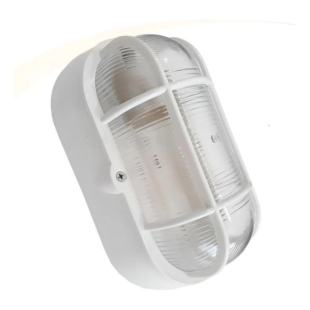 Luminária Arandela Tartaruga Externa Com Grade E-27 Bulbo Co