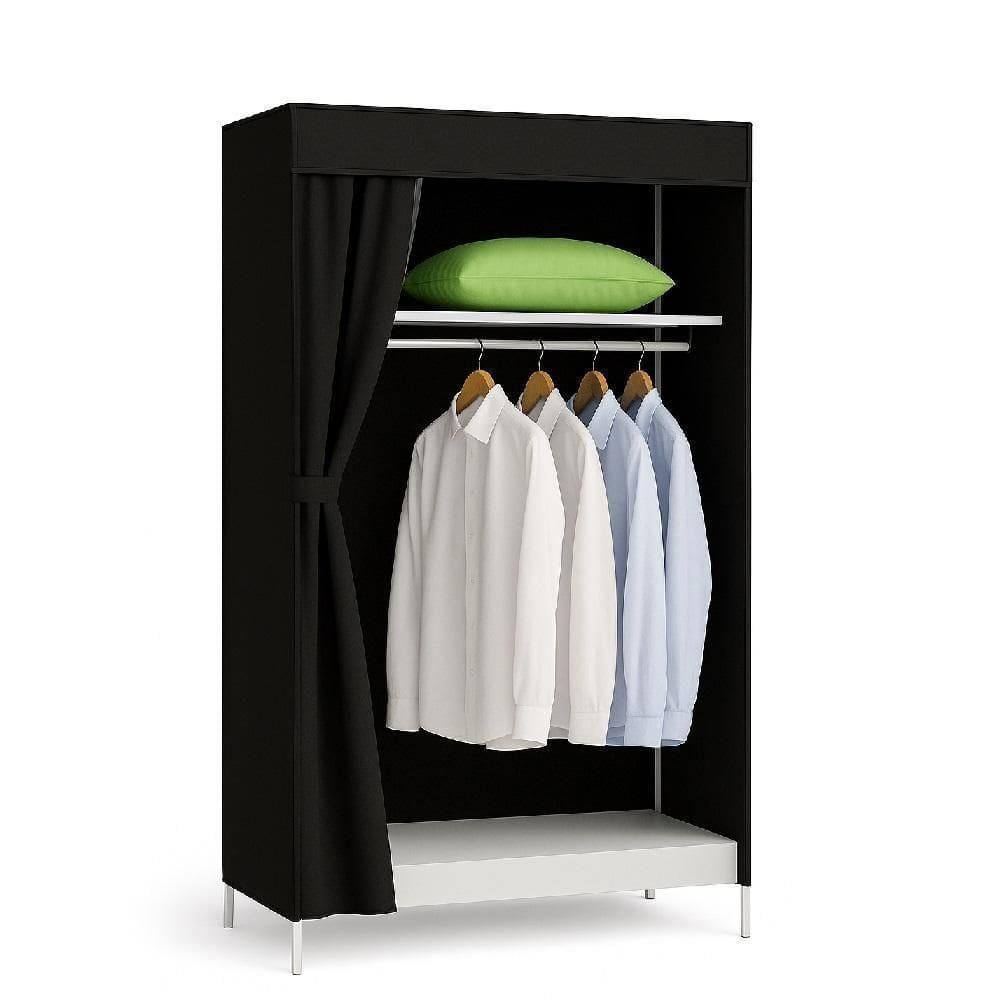 Guarda Roupa Portatil Armario Arara Cabideiro Prateleira Organizador Praia Camping Desmontavel