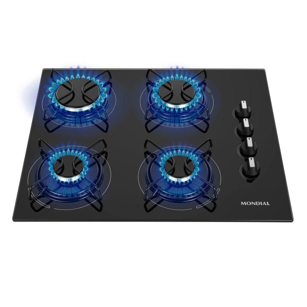 Cooktop 4 Bocas Mondial Automático CTG-01 Preto Bivolt