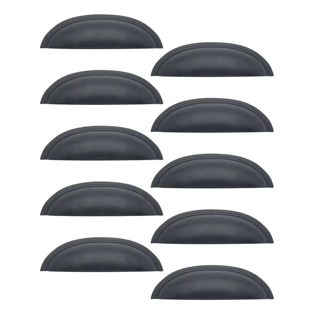 Puxador Concha Puxador Armario Gaveta Colonial Preto Fosco