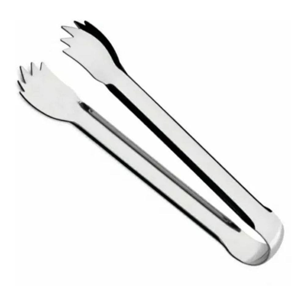 3X Pegador Inox Multiuso Mini Carnes Frios Gelo Drinks 12Cm