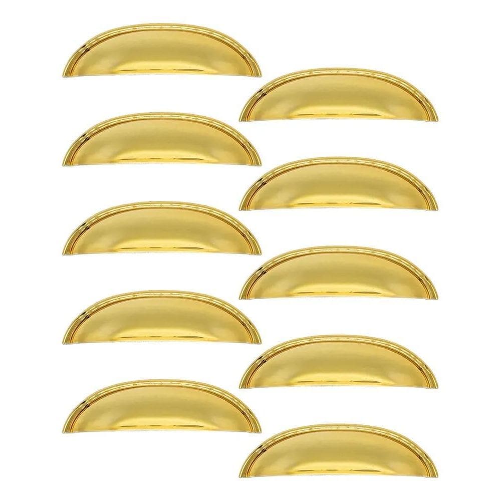 Puxador Concha Puxador Armario Gaveta Colonial Kit Dourado