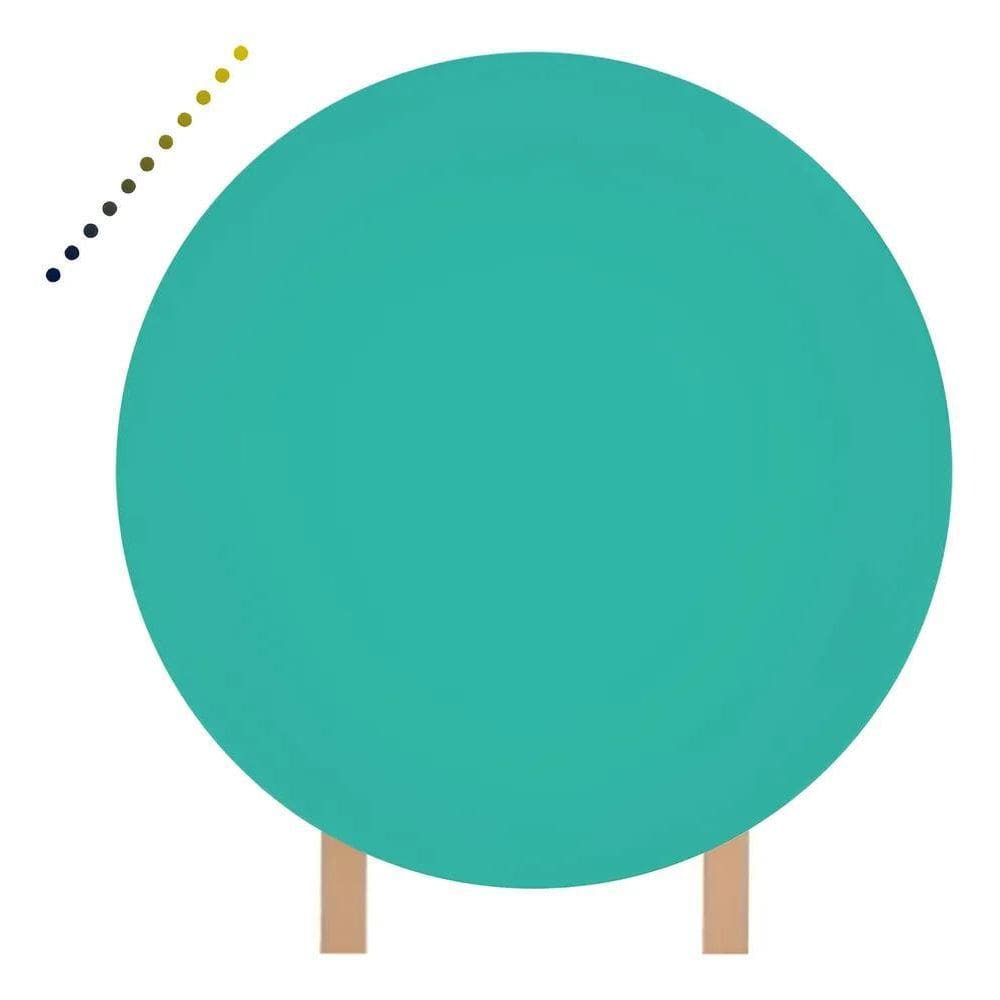 Capa Para Painel Redondo  Lisas 1,50Mt Verde Jad