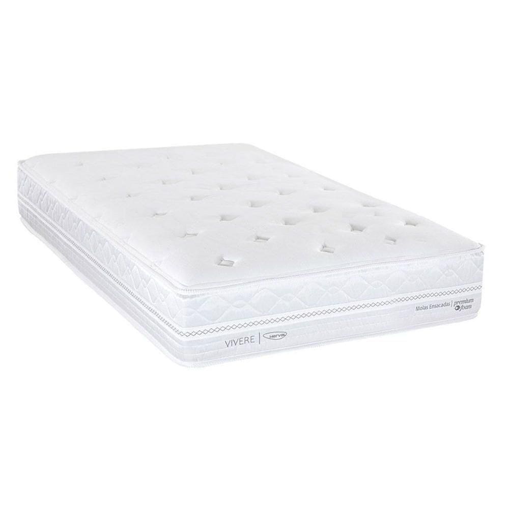 Colchão Solteiro Molas Ensacadas C1782 Pillow Top (88x188x28) - Herval