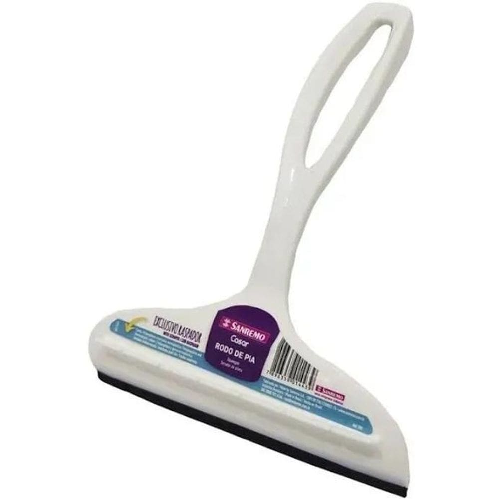 Rodo Pia Plástico Rodinho Cozinha Com Raspador 14 Cm Sanremo