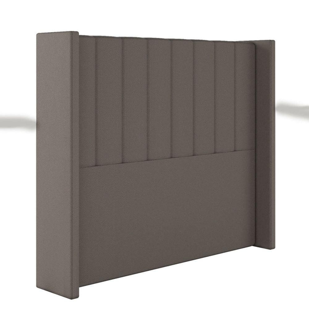 Cabeceira Estofada Casal 140 Cm Turquesa Corino Marrom