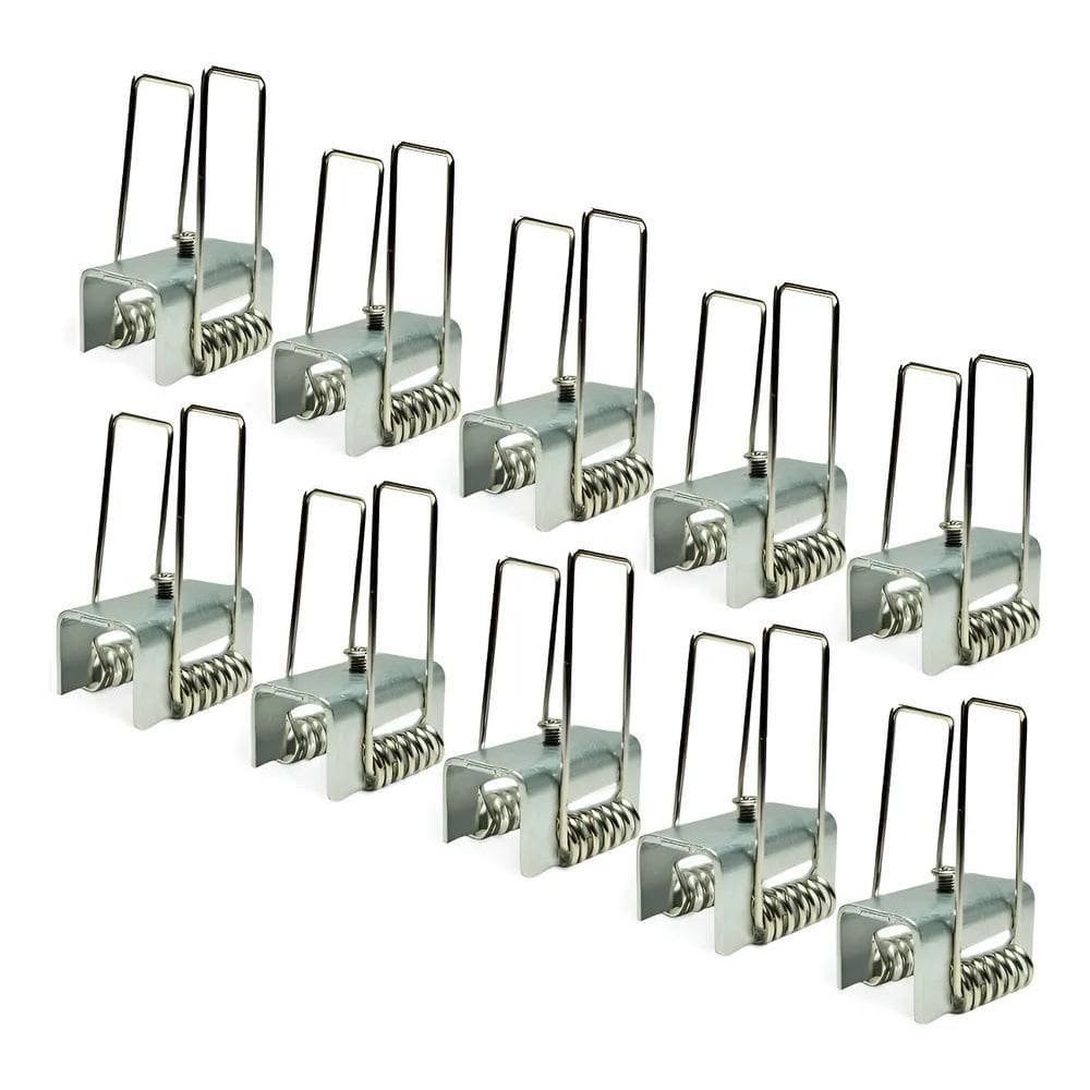 Presilhas Garra Gafanhoto Perfil De Led Embutir Kit 10 Pçs N